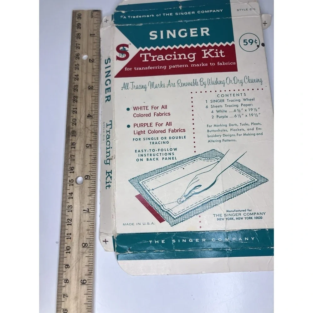 VTG Singer Tracing Kit Style C-5  The Singer Co. Made In USA Used Papers Only